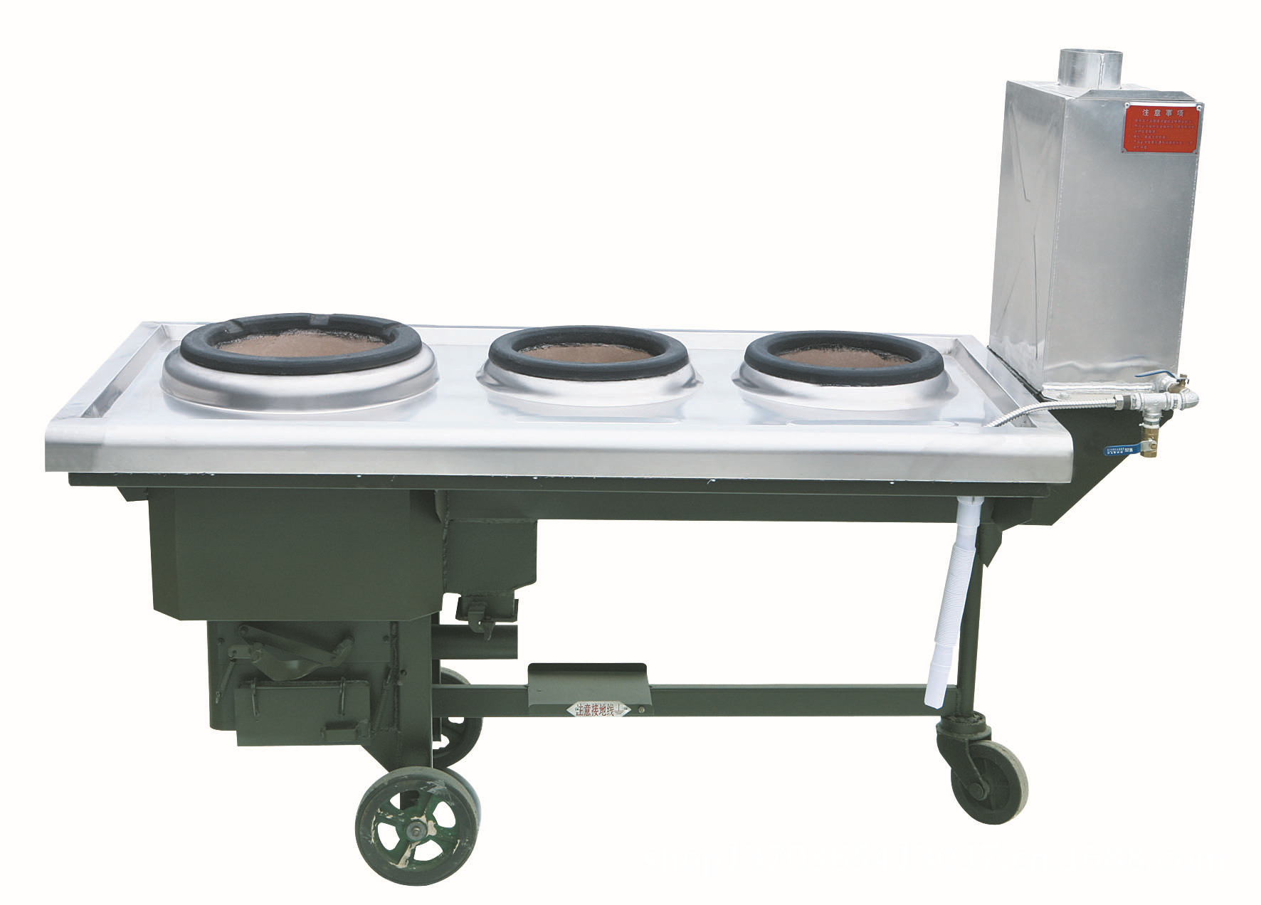 厂家直销蚌埠龙运煤炭环保节能一主两副快餐灶炒菜炉