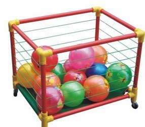 幼儿园塑料玩具架羊角球架球架置球架可移动篮球框玩具收纳架宜家