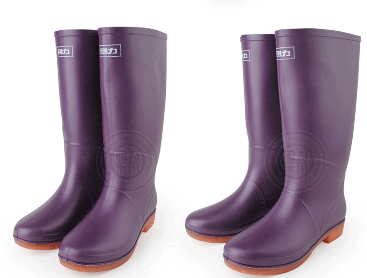 回力时尚女鞋水晶果冻鞋女士平跟透明雨鞋马丁雨靴水鞋水靴橡胶鞋