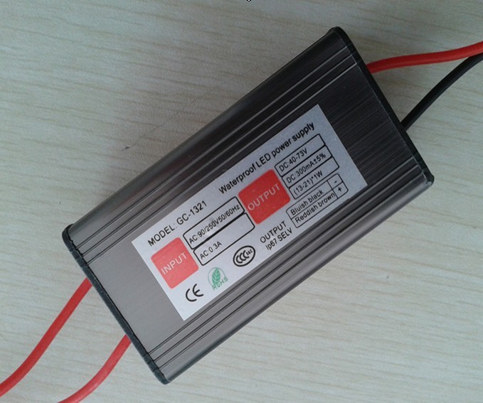 2年包换 13-21*1w led防水电源 21w恒流电源