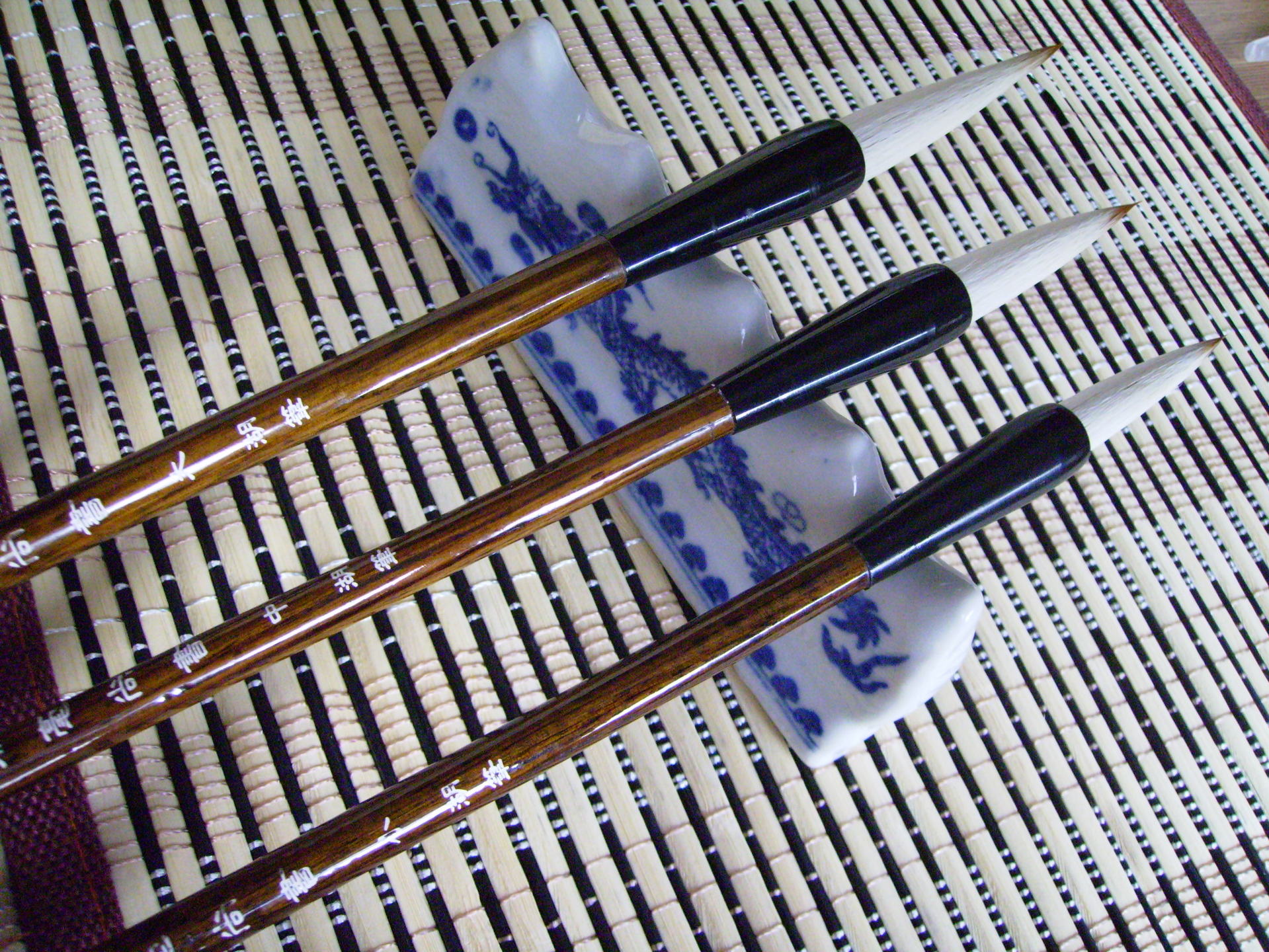 正宗善琏湖笔 兼毫尚书套笔(大中小) 羊兼毫毛笔 湖州毛笔