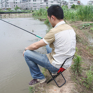 多功能便攜式摺疊釣魚椅靠背椅子沙灘椅凳子摺疊凳摺疊靠背款