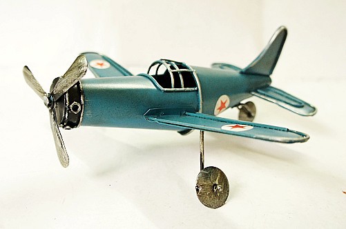 二战美国老式轰炸机b-1灰白色铁皮飞机模型 情人节礼物 860a