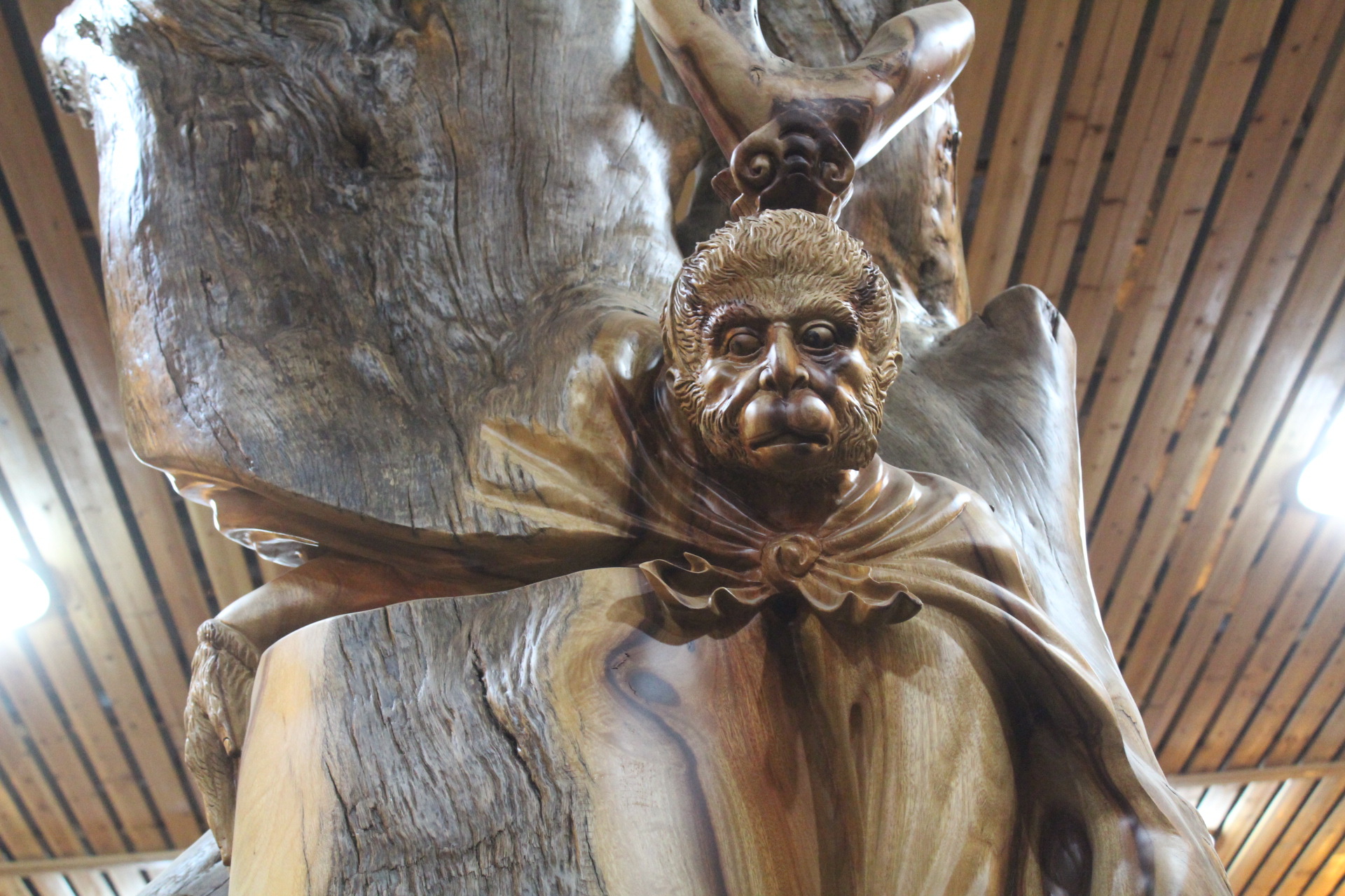 香樟木雕定海神针木雕美猴王孙武龙王大型根雕商场广场摆件