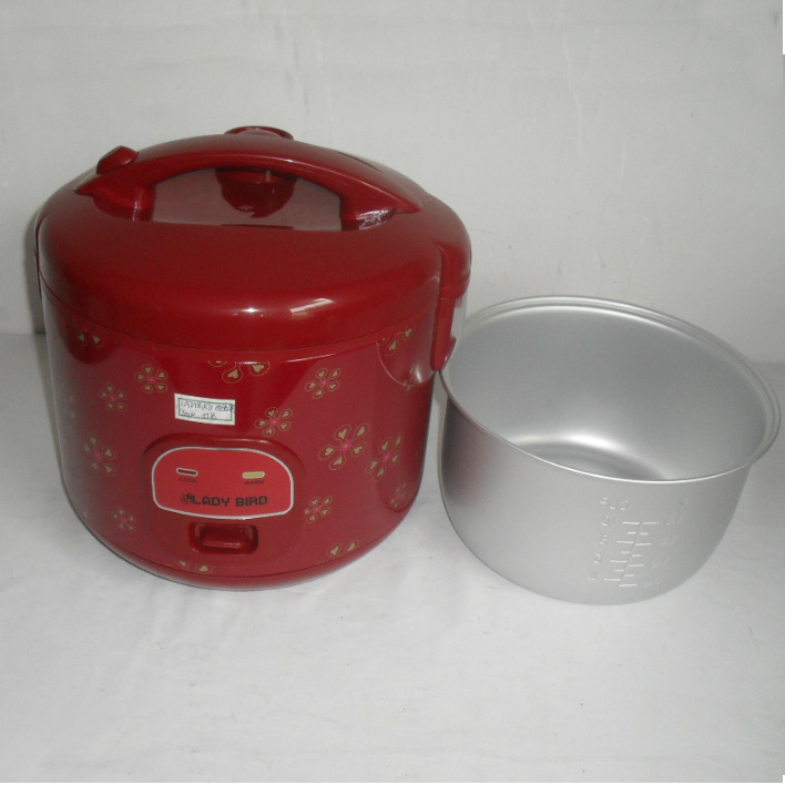 库存《ladybird》牌西施电饭煲 电饭锅700w 白胆红色