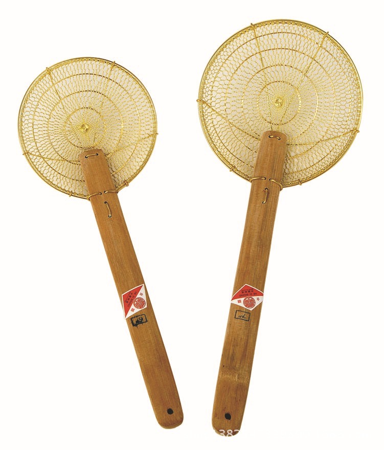 现货批发 合囍手工编织铜密炸厘 笊篱