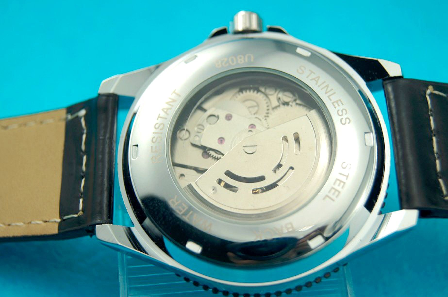 winner时尚热销全自动机械手表真皮表带男士休闲手表