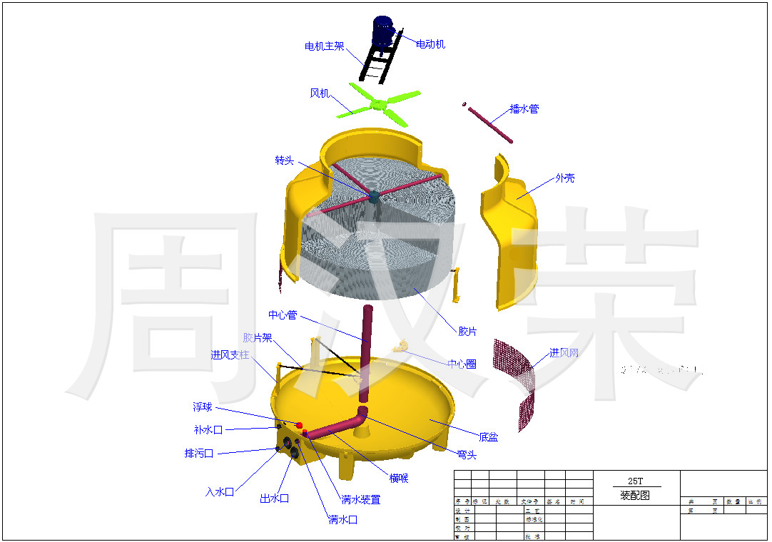 厂家生产供应深圳小型逆流式冷却塔空调注塑冷却塔