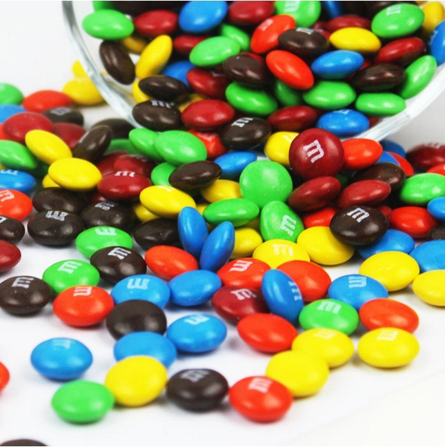 德芙巧克力 m&ms 花生牛奶巧克力豆 mm豆 散称 一箱6斤