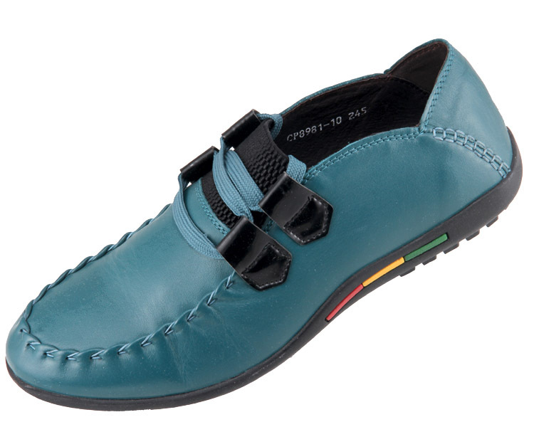 华伦鳄鱼8981头层牛皮 橡胶底 猪里皮 男士休闲鞋