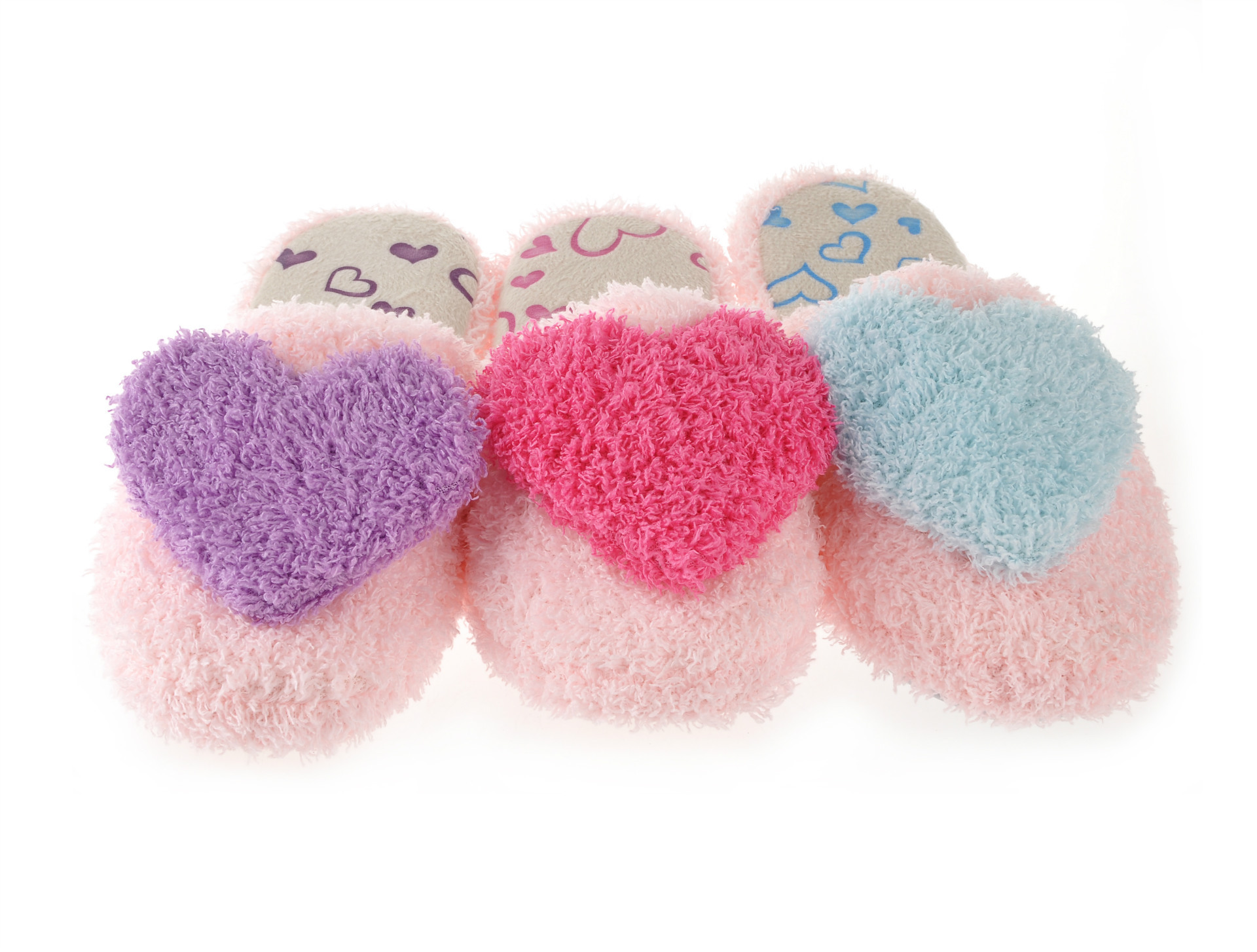 秋冬新款 时尚女式大桃心地板拖鞋批发 爆款大爱心家居棉拖鞋