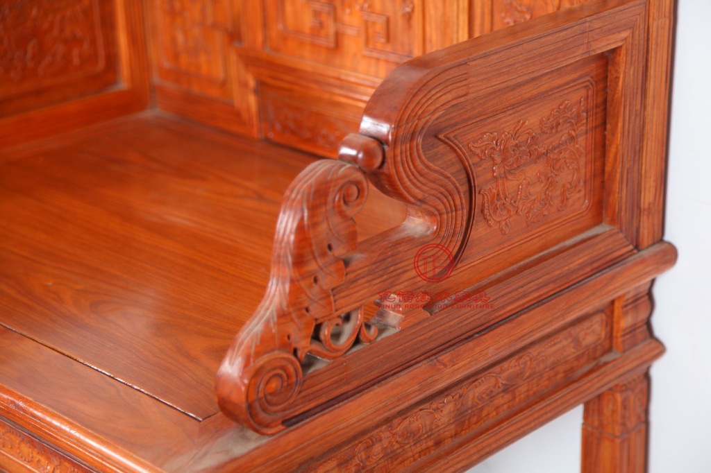 红木洋花宝座 实木宝座厂家直销 多用途红木椅子 亿诺实木家具