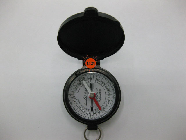 杨洪工艺穆斯林指南针指北针便携式挂绳指南针c461翻盖指南针