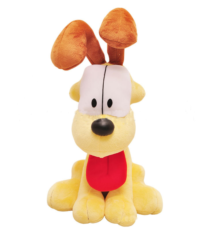 毛绒玩具厂定制加菲猫的狗朋友毛绒玩具 毛绒吉祥物礼品