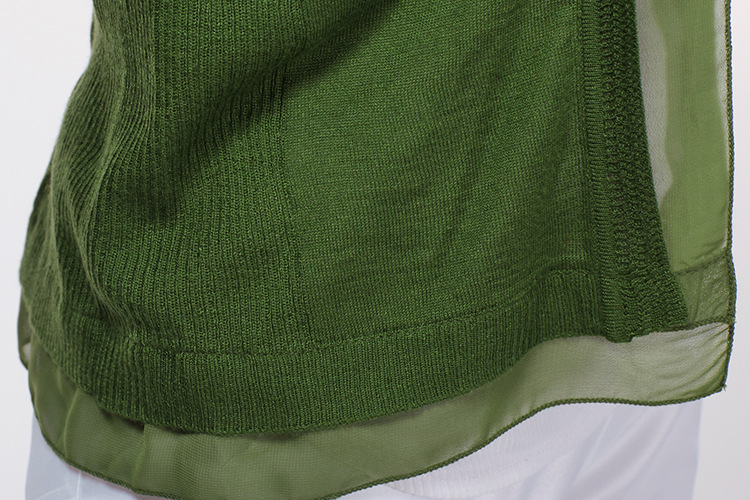 820781*韩版时尚休闲女式热卖纯色圆领长袖开衫针织衫批发直销