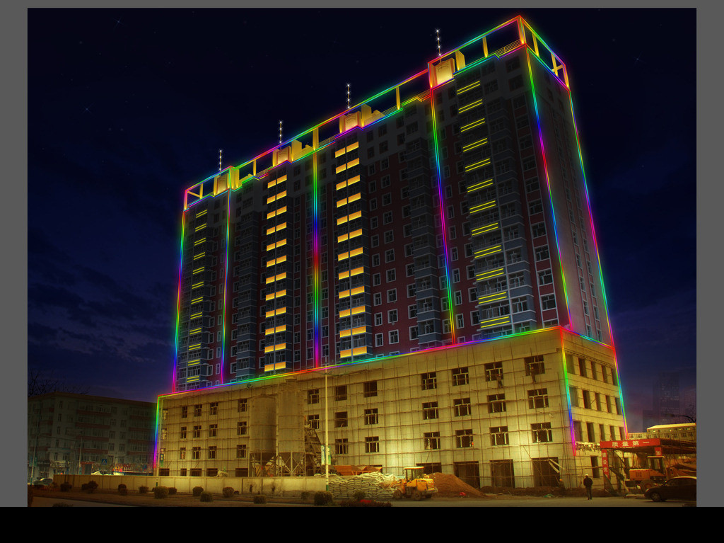 led数码管楼体亮化