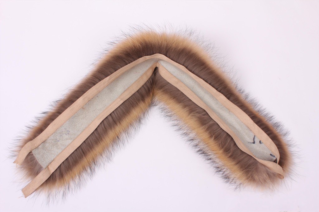 厂家直销 天猫爆款超大貉子毛毛条 羽绒服大衣用貉子毛领