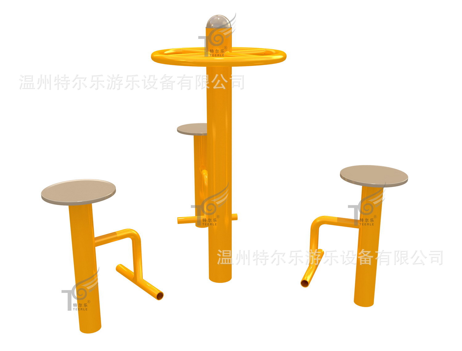 厂家直销 批发供应 健身器材 体育器材 小区路径 坐式旋转器
