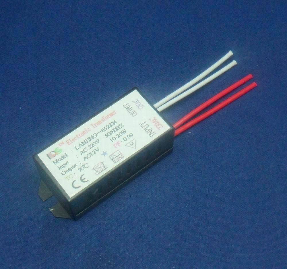 供應12v-20w鹵素燈鐵殼電子變壓器