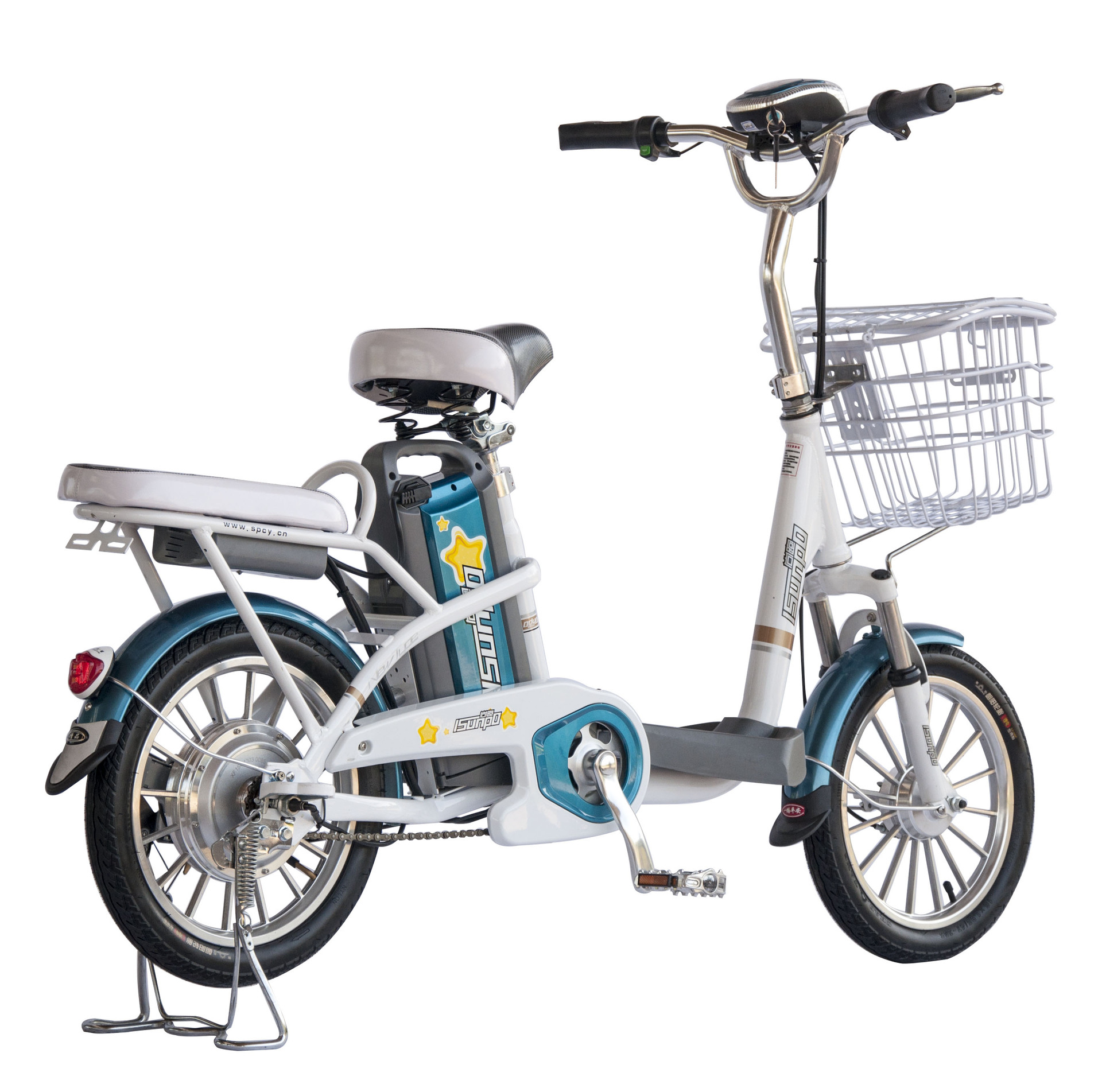 48v尚跑 锂电动自行车 配用飞毛腿电池 稳定续航50km 安全轻便