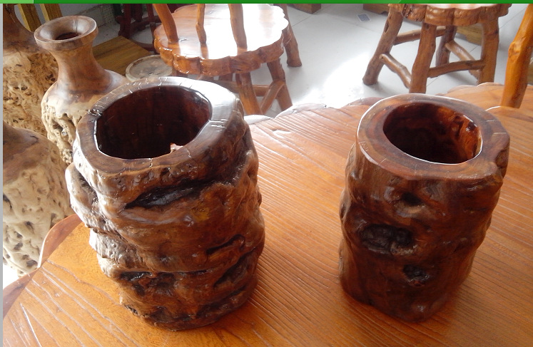 加工生产枣木工艺品 原生态枣木花架 笔筒 枣木家具系列 可定制