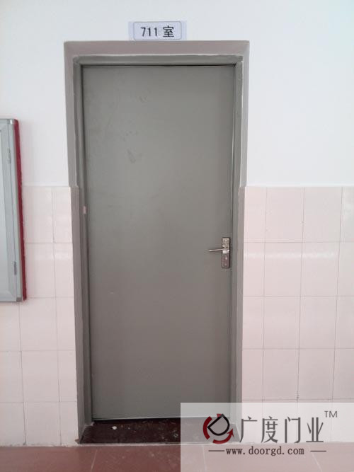 低价批发钢质复合门 学校宿舍用钢质复合门灰白色正标尺寸