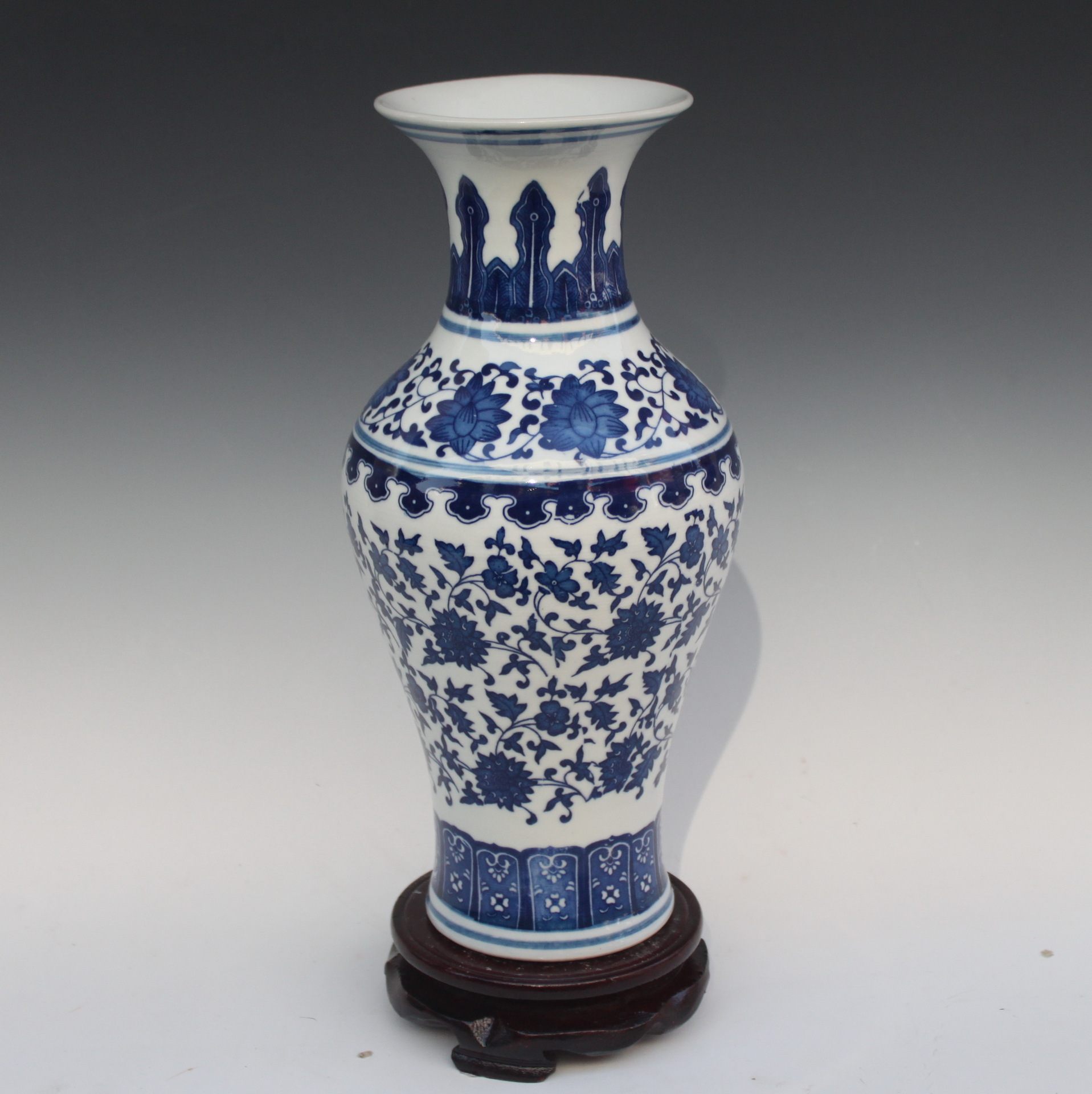 景德镇陶瓷工艺品摆件 创意花瓶 青花瓷系列礼品 中国风现代时尚