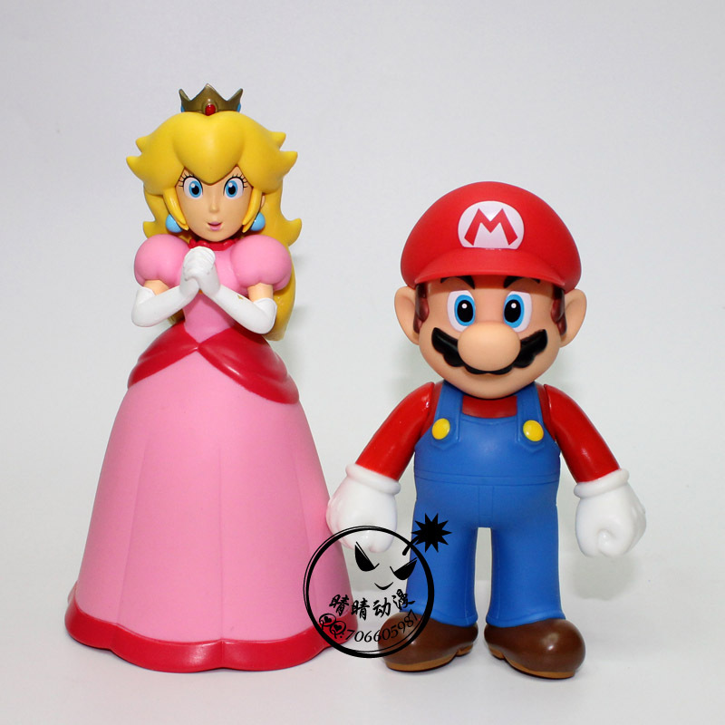 批发供应super mario超级马里奥玛丽公仔玩偶peach碧琦公主15cm