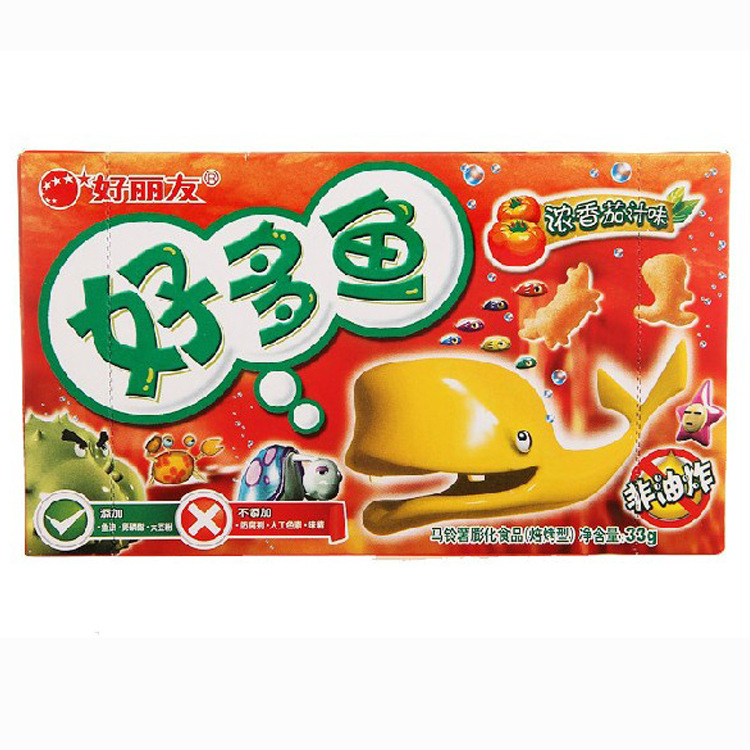 好丽友 好多鱼33克 焙烤型马铃薯膨化食品