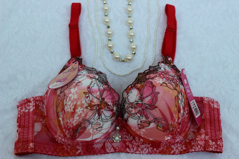 精美刺绣花边 聚拢集中调整型内衣 批发_文胸_列表网