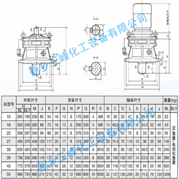 供應三峰b6擺線針輪減速機b系列擺線針輪減速機整機