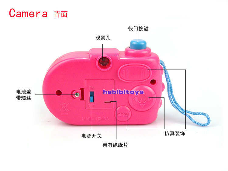 卡通燈光投影相機 包電卡通仿真數碼相機