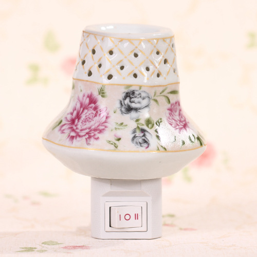 全场混批!韩式田园 清新花卉陶瓷小壁灯 卧室壁灯 创意家居饰品