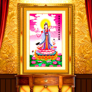 钻石画批发diy5d立体钻石画送子观音家居客厅走廊用装饰工艺壁画