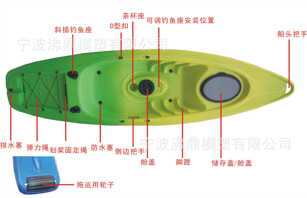 皮划艇平台舟塑料船厂家出口次品b货超低价成本价出售不影响使用