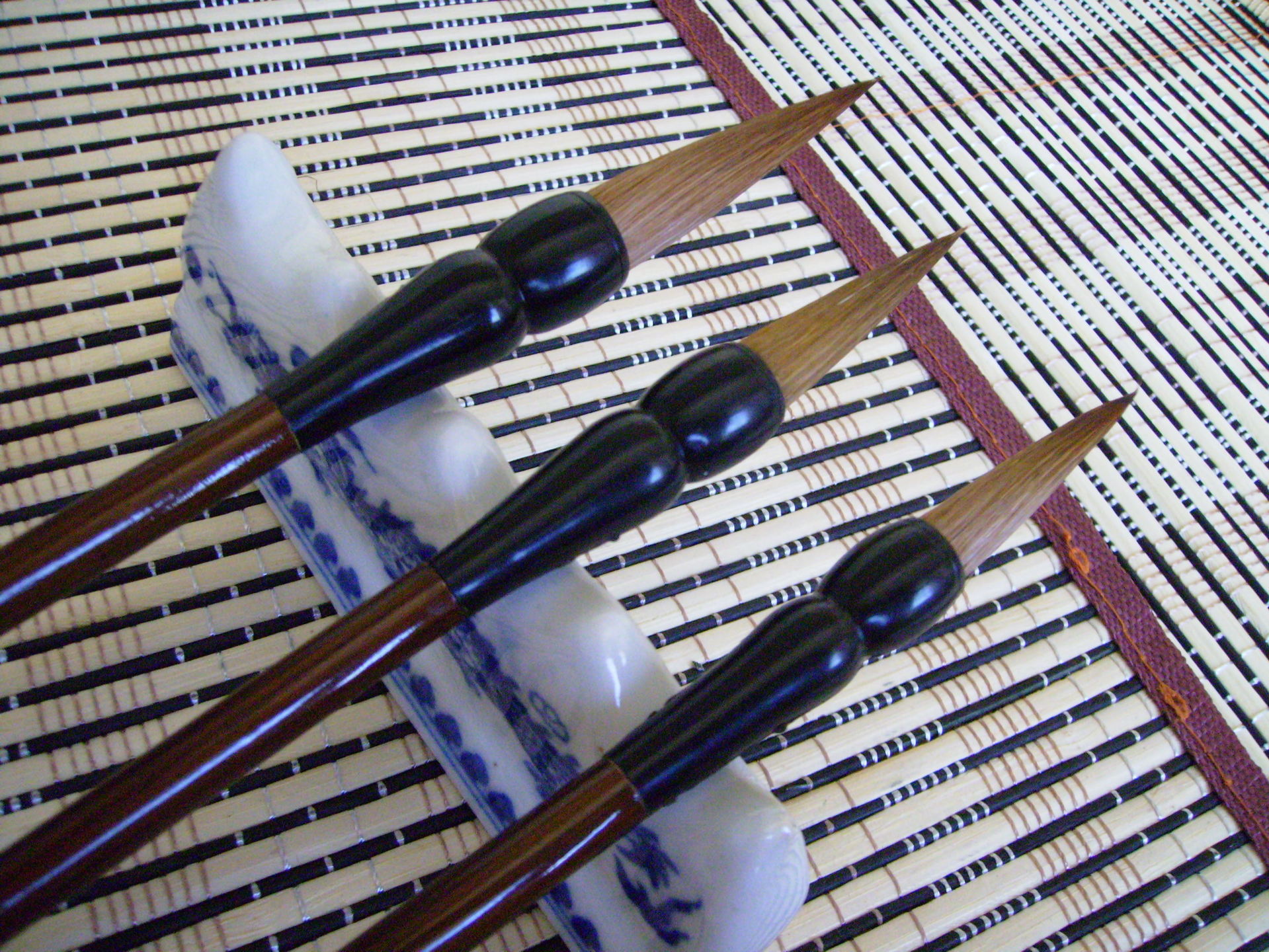 豹狼一品 善琏湖笔湖州毛笔中号纯狼毫行楷书文房四宝