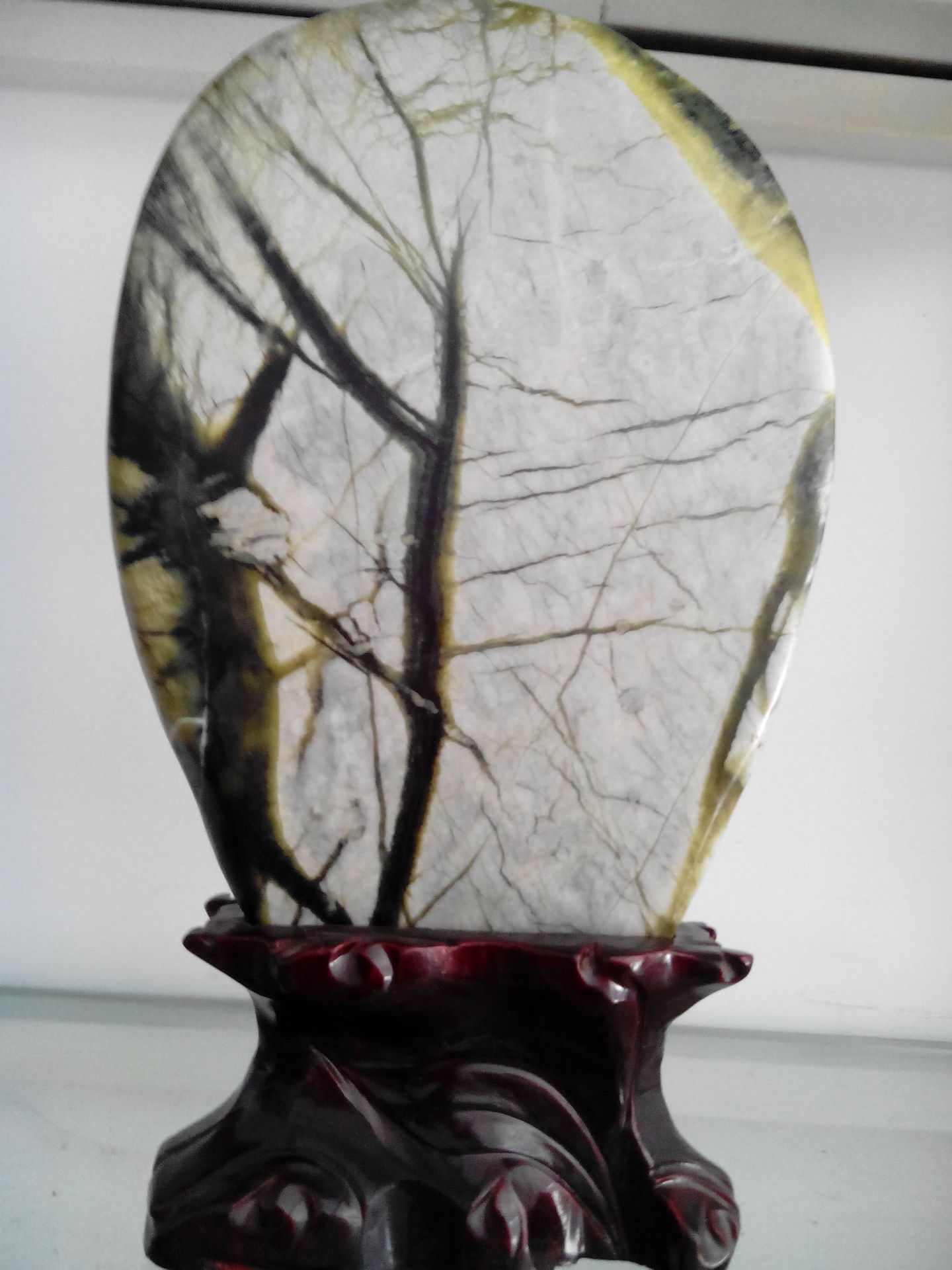 岫玉石板摆件 纯天然画面 精品奇石 观赏石】价格,厂家,图片,玉石工艺