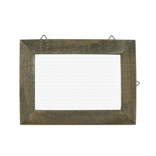 生态良品 仿古黑色相框白色铁丝网zakka杂货