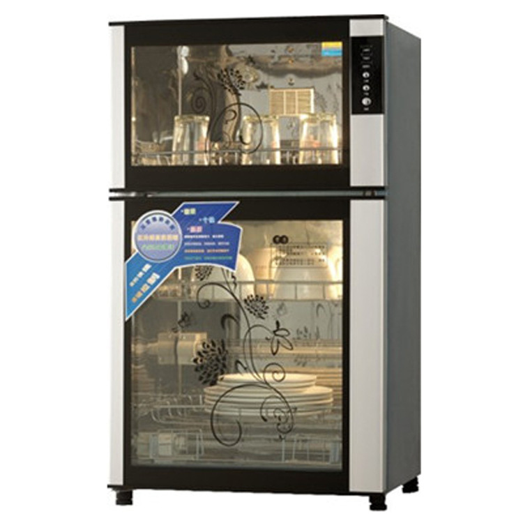 美菱消毒柜70l高温小柜 双门立式消毒柜 餐厅家用消毒柜