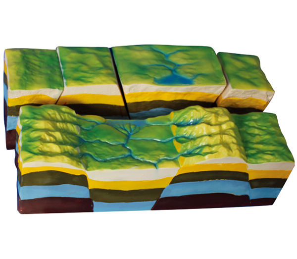 断裂构造及地垒地堑发育模型 教学仪器 模型 厂家直销