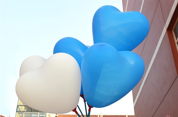 婚房装饰结婚布置婚礼爱心气球心形加厚气球情人节圣诞节装饰气球