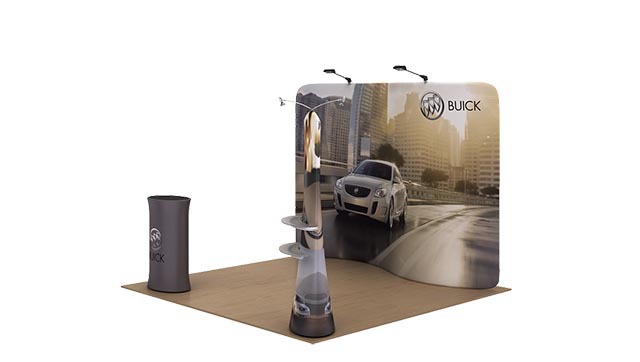 快幕秀 广告画面 专业广告展览快速布景 广州热转印厂家直供