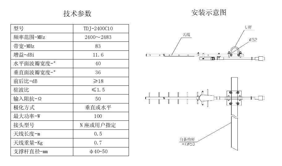 供应八木天线 各频段八木天线 不同用途八木天线定制厂家