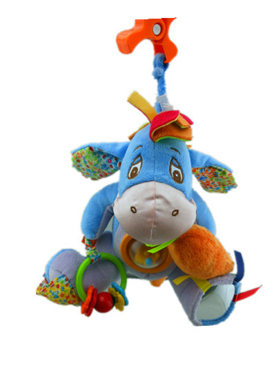 迪士尼伊尔驴公仔安抚玩偶 带bb器 安全镜响纸 婴儿毛绒玩具批发图片