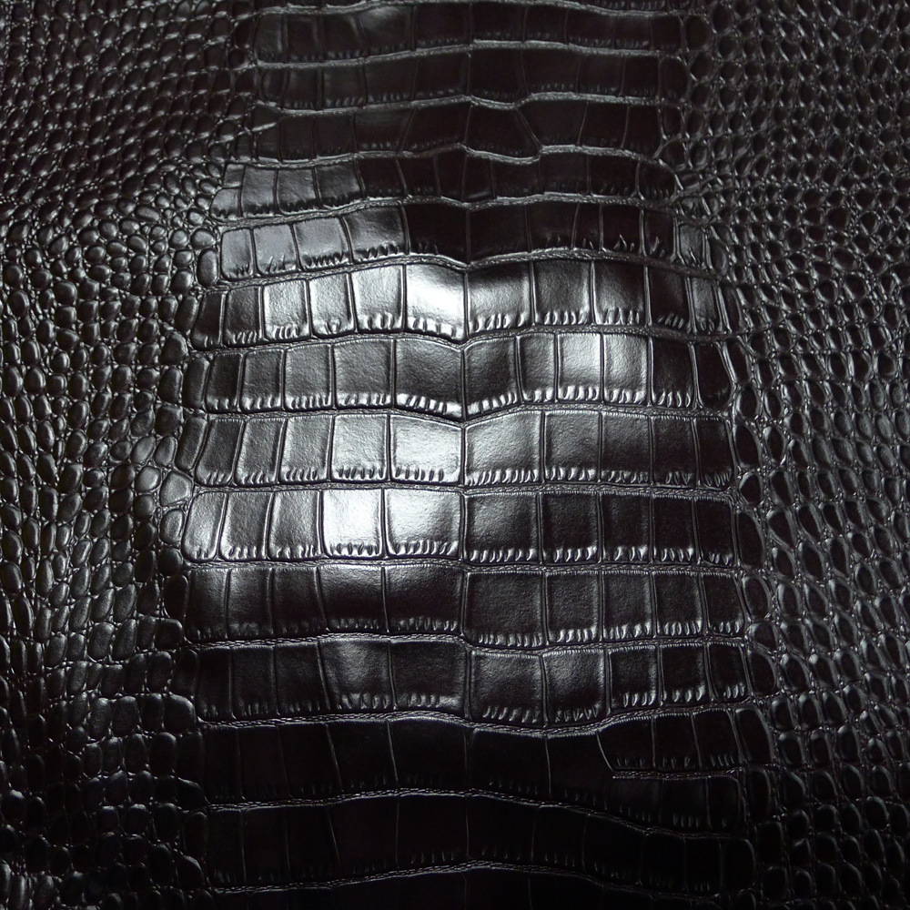 鳄鱼纹皮革_压花稳定厂家大量供应二层鳄鱼纹十字纹箱包皮料 - 阿里巴