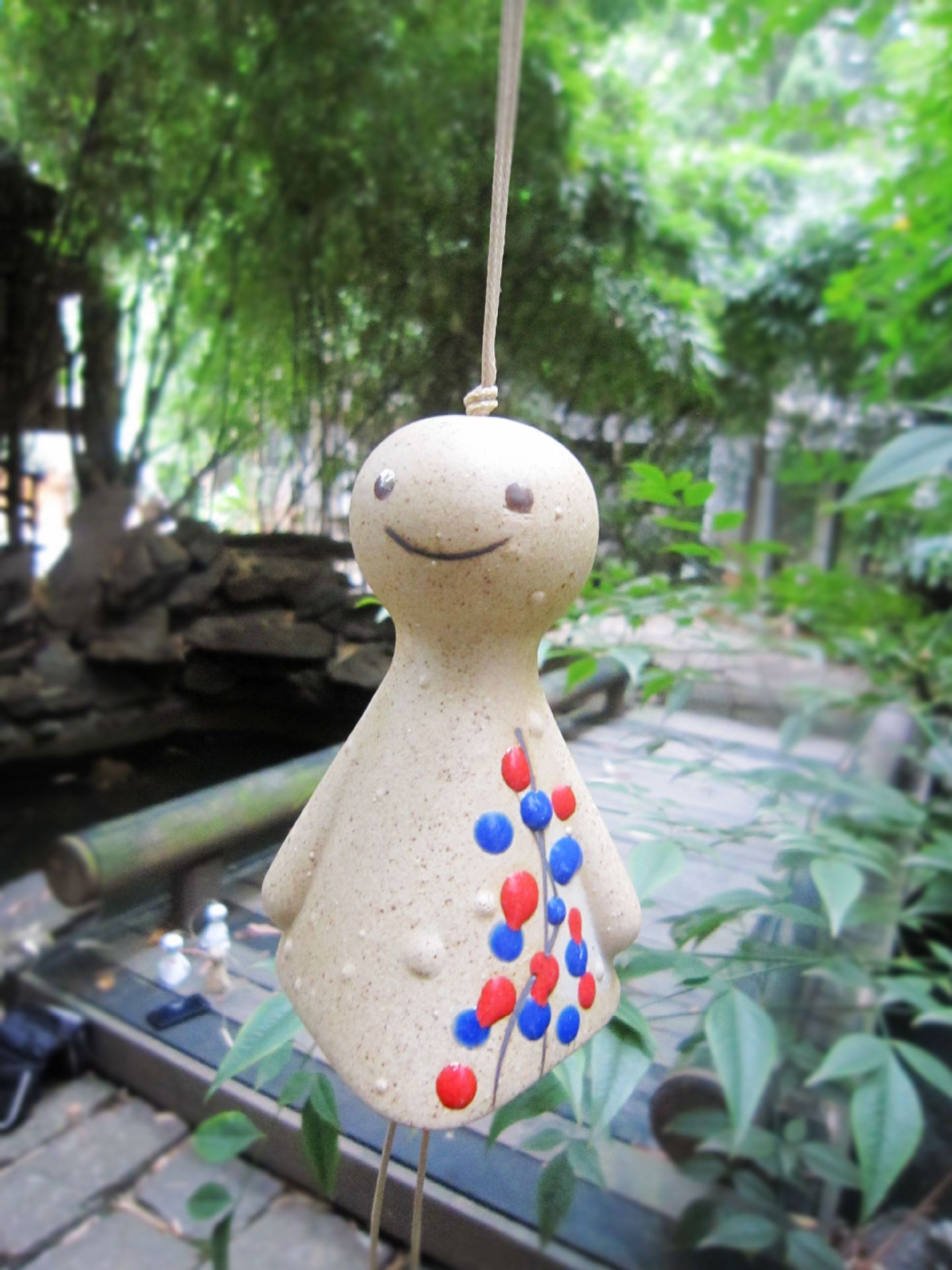 低价特批景德镇大号陶泥晴天娃娃风铃【可混批】