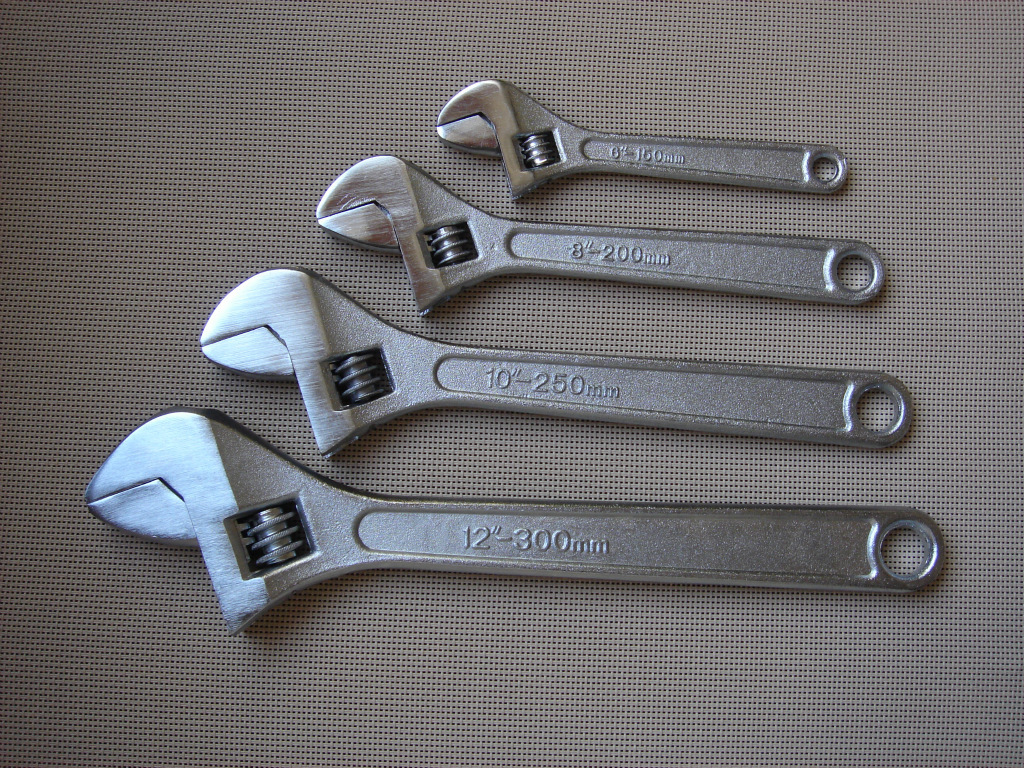 光柄活络扳手 6寸8寸10寸12寸15寸18寸24寸 原厂直销