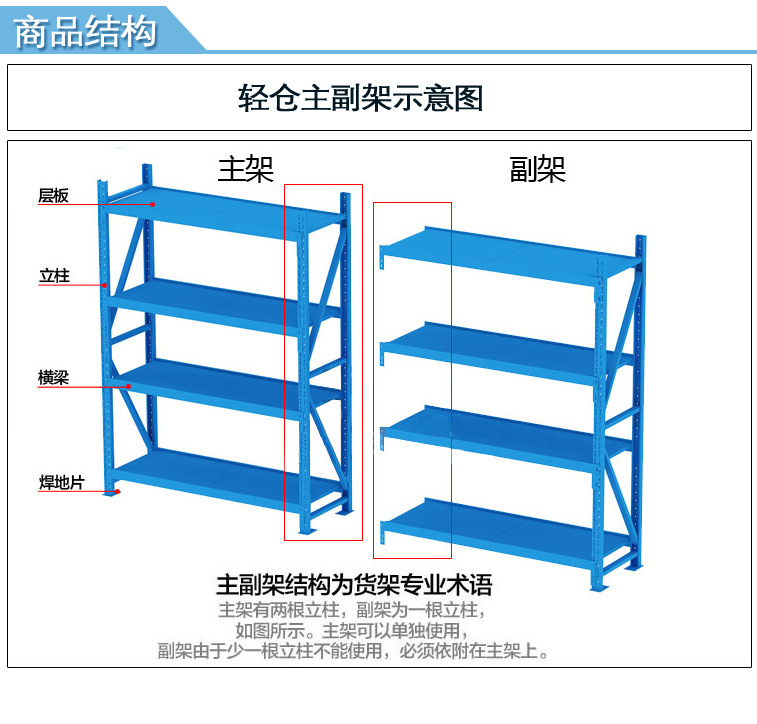 轻仓货架 置物间货架 1200*400*2000货架 供应南通货架批发