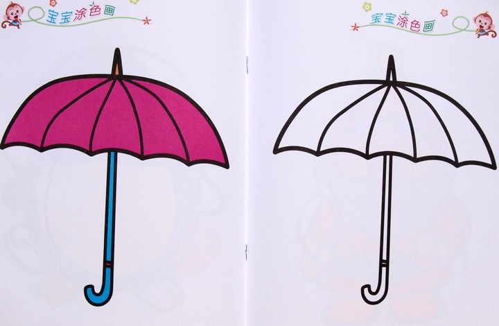 正版儿童宝宝学画书巧巧兔系列宝宝涂色全4册