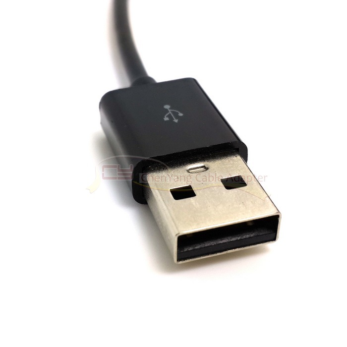 供应cy 三星 htc 手机 平板用mhl micro usb对usb 数据线 充电线 黑